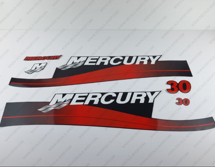 Mercury 30HP Two Stroke Outboard Decal Kit